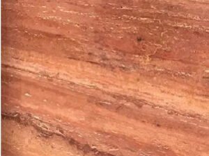 Red travertine vincut